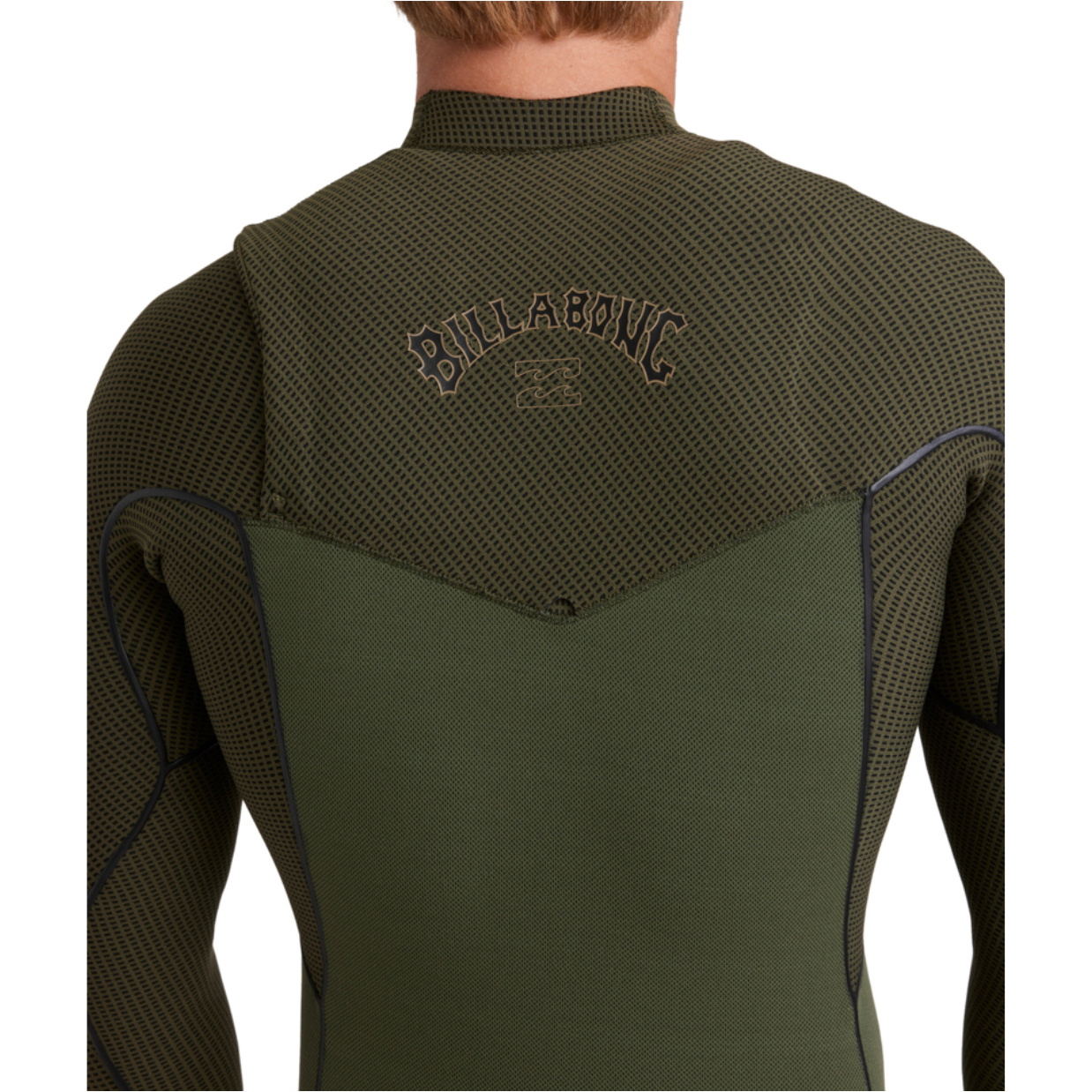 2025 Billabong Mens Furnace Natural 4/3mm Chest Zip Wetsuit 24AW193501 - Military